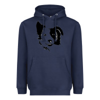 Navy dog, collie, dogs, collies, border collies, puppy, sheepdog Heavyweight Hoodie - linhVisuals