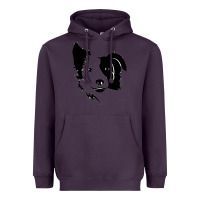 Plum dog, collie, dogs, collies, border collies, puppy, sheepdog Heavyweight Hoodie - linhVisuals