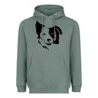 Sage dog, collie, dogs, collies, border collies, puppy, sheepdog Heavyweight Hoodie - linhVisuals