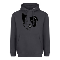 Smoke dog, collie, dogs, collies, border collies, puppy, sheepdog Heavyweight Hoodie - linhVisuals