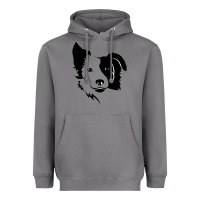 Storm dog, collie, dogs, collies, border collies, puppy, sheepdog Heavyweight Hoodie - linhVisuals