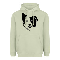 Matcha dog, collie, dogs, collies, border collies, puppy, sheepdog Heavyweight Hoodie - linhVisuals