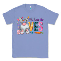 Colony Blue Oh how he loves us Easter Day Classic Tee - HowdyJamesFarm