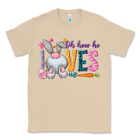 Mushroom Oh how he loves us Easter Day Classic Tee - HowdyJamesFarm