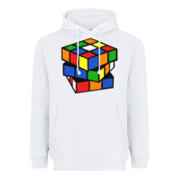 White rubik cube Heavyweight Hoodie - linhVisuals