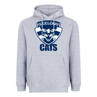 Heather Grey geelong cats Heavyweight Hoodie - linhVisuals