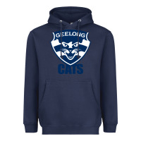 Navy geelong cats Heavyweight Hoodie - linhVisuals