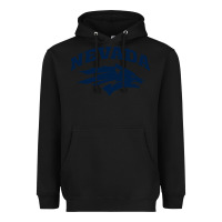 Black nevada wolf pack Heavyweight Hoodie - linhVisuals