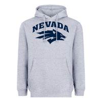Heather Grey nevada wolf pack Heavyweight Hoodie - linhVisuals