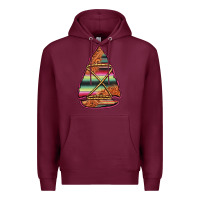 Burgundy serape tooled leather arrowhead Premium Hoodie - Jasminsmagicworld