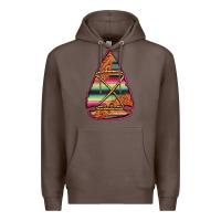 Coffee serape tooled leather arrowhead Premium Hoodie - Jasminsmagicworld
