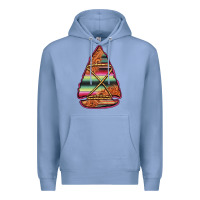 Colony Blue serape tooled leather arrowhead Premium Hoodie - Jasminsmagicworld