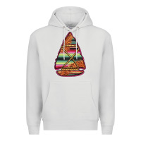 Dove Grey serape tooled leather arrowhead Premium Hoodie - Jasminsmagicworld