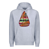 Heather Grey serape tooled leather arrowhead Premium Hoodie - Jasminsmagicworld