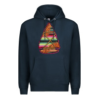 Navy serape tooled leather arrowhead Premium Hoodie - Jasminsmagicworld