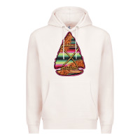 Pale Pink serape tooled leather arrowhead Premium Hoodie - Jasminsmagicworld