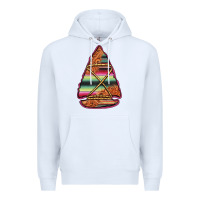 White serape tooled leather arrowhead Premium Hoodie - Jasminsmagicworld