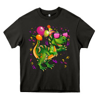 Asphalt birthday t rex pink Heavy Core Tee - CowGirlArtShop