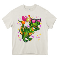 Cream birthday t rex pink Heavy Core Tee - CowGirlArtShop