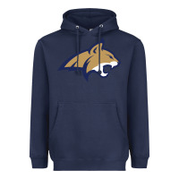 Navy montana state bobcats Heavyweight Hoodie - linhVisuals
