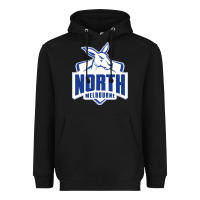 Black north melbourne fc Heavyweight Hoodie - linhVisuals