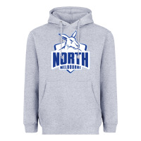 Heather Grey north melbourne fc Heavyweight Hoodie - linhVisuals