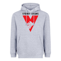 Heather Grey sydney swans Heavyweight Hoodie - linhVisuals