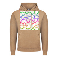 Vintage Coffee Watercolor Rainbow Giraffe Seamless Pattern Vintage Hoodie - BundleAndBundleShop