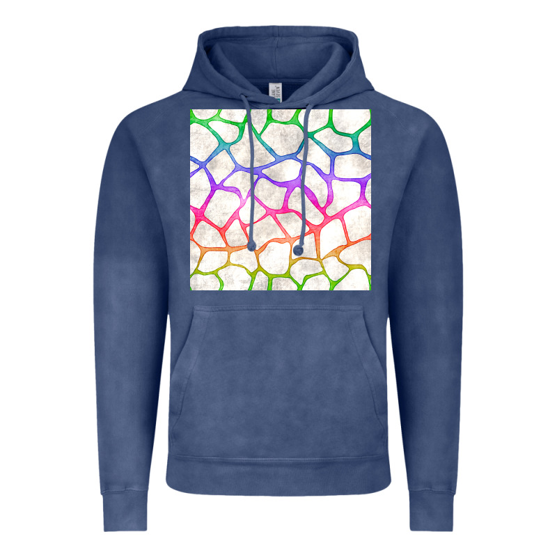 Watercolor Rainbow Giraffe Seamless Pattern Vintage Hoodie by BundleAndBundleShop | Teevron