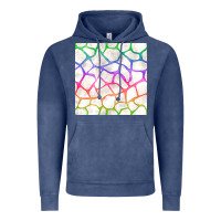 Vintage Denim Watercolor Rainbow Giraffe Seamless Pattern Vintage Hoodie - BundleAndBundleShop