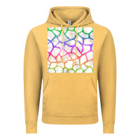 Vintage Mustard Watercolor Rainbow Giraffe Seamless Pattern Vintage Hoodie - BundleAndBundleShop