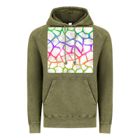 Vintage Olive Watercolor Rainbow Giraffe Seamless Pattern Vintage Hoodie - BundleAndBundleShop