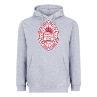 Heather Grey bard college Heavyweight Hoodie - linhVisuals