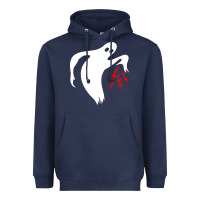 Navy the ghost army Heavyweight Hoodie - linhVisuals