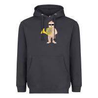Smoke funny sloth wearing sunglasses playing french horn Heavyweight Hoodie - linhVisuals