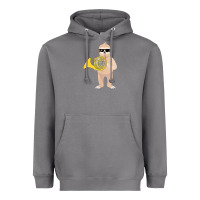 Storm funny sloth wearing sunglasses playing french horn Heavyweight Hoodie - linhVisuals
