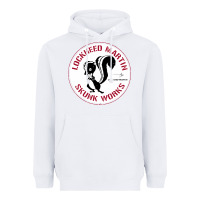 White skunks works adp roundel patch Heavyweight Hoodie - linhVisuals