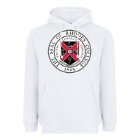 White Rhodes College Heavyweight Hoodie - linhVisuals