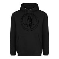 Black Smith College Heavyweight Hoodie - linhVisuals