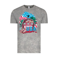 Cloud Rock Barn in the USA Vintage Tee - FaDigitalArtStudio