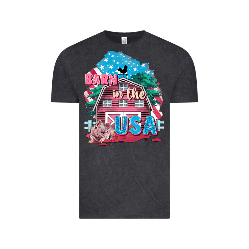Barn In The Usa Vintage Tee by FaDigitalArtStudio | Teevron