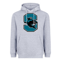 Heather Grey santiago high school Heavyweight Hoodie - linhVisuals
