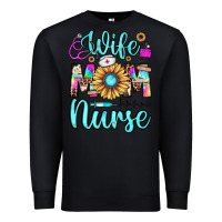 Black wife mom nurse Premium Sweatshirt - JahusDesignShop