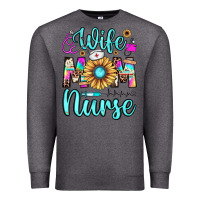 Charcoal Heather wife mom nurse Premium Sweatshirt - JahusDesignShop