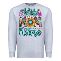 Heather Grey wife mom nurse Premium Sweatshirt - JahusDesignShop