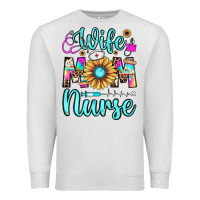 Oatmeal Heather wife mom nurse Premium Sweatshirt - JahusDesignShop