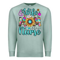 Seafoam wife mom nurse Premium Sweatshirt - JahusDesignShop