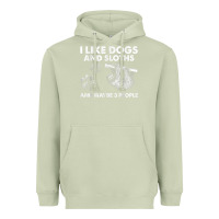 Matcha i like dogs and sloths and maybe 3 people funny animals Heavyweight Hoodie - linhVisuals