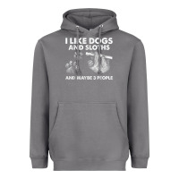 Storm i like dogs and sloths and maybe 3 people funny animals Heavyweight Hoodie - linhVisuals