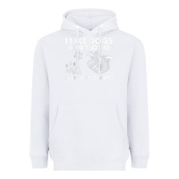 White i like dogs and sloths and maybe 3 people funny animals Heavyweight Hoodie - linhVisuals